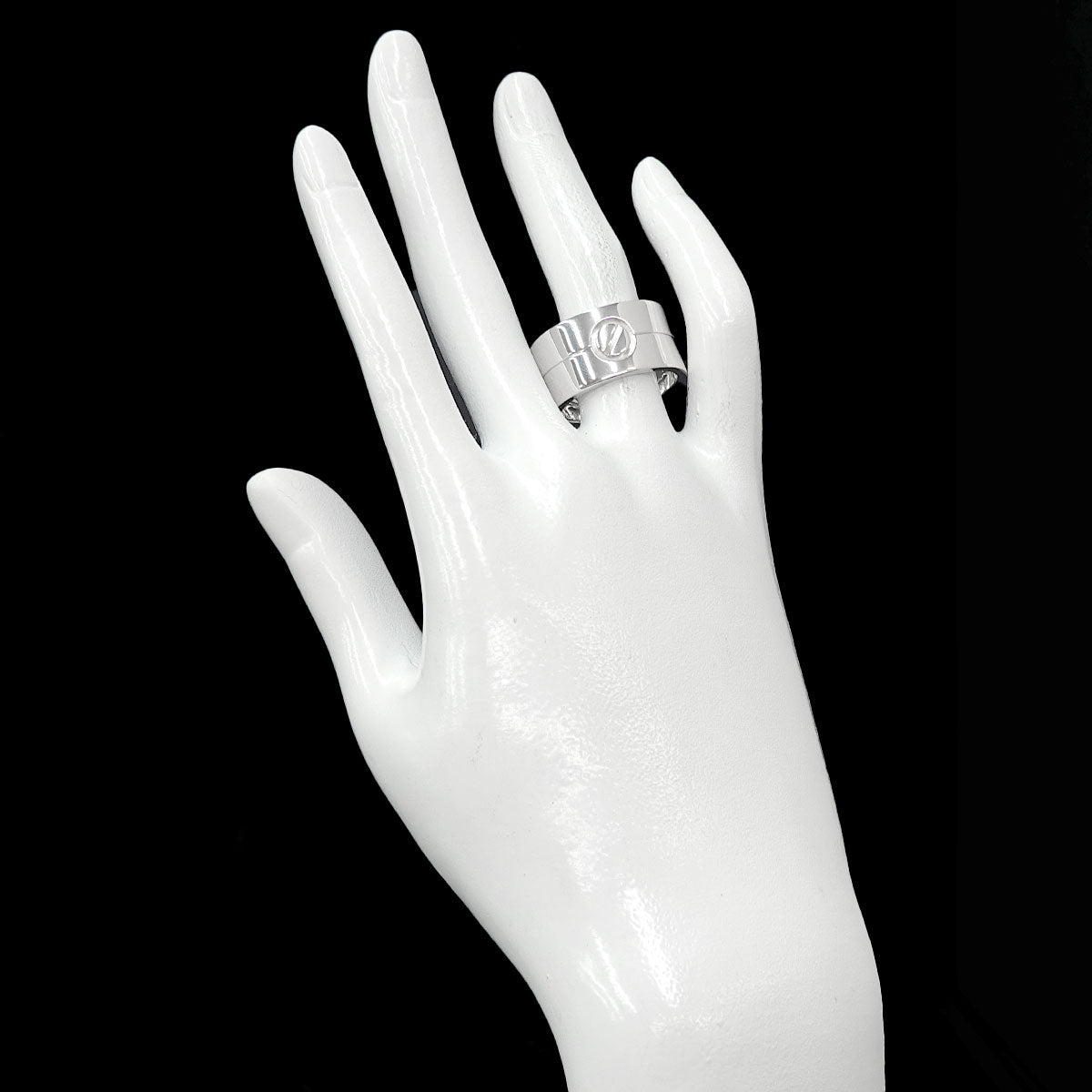 High Love Ring 18K White Gold 750 size61 9.5(US)