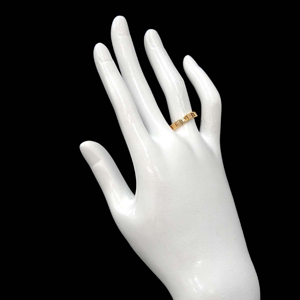 Atlas Diamond Ring 18K Yellow Gold 750 Size6(US)