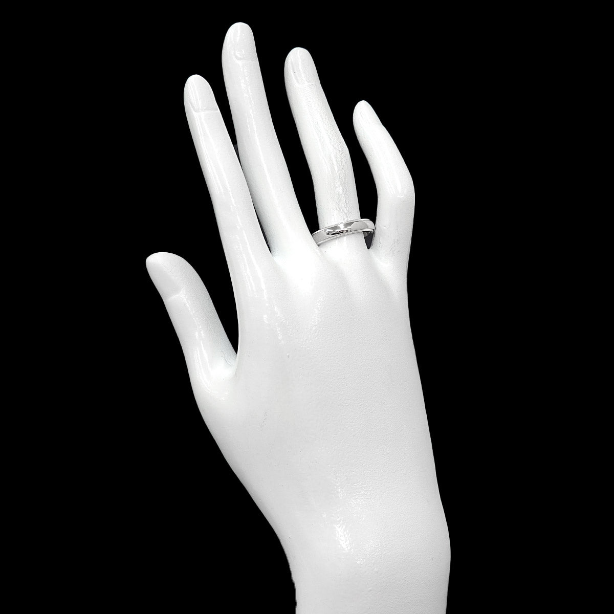 Milgrain Band Ring Platinum size6.75(US)