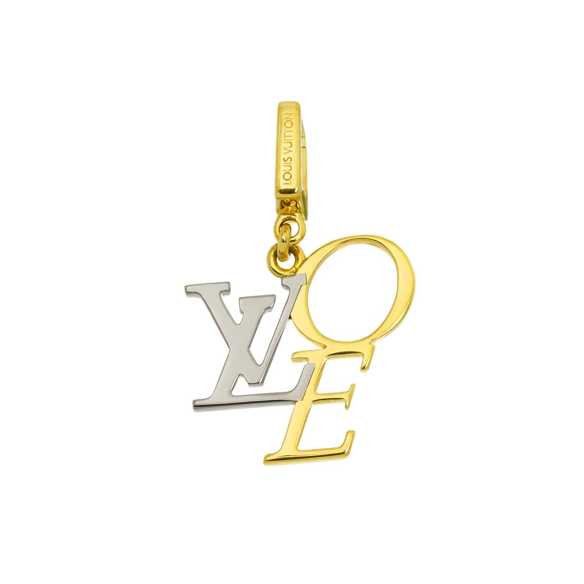 That's Love Pendant Top 18K YG WG 750