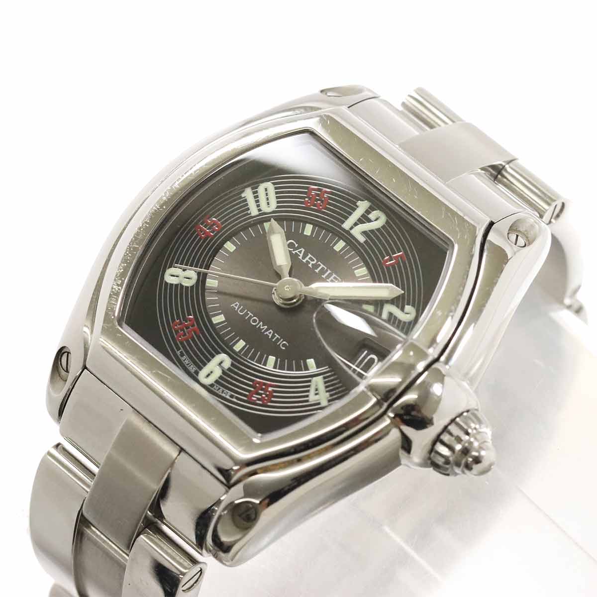 Roadster LM W62002V3 Date Automatic Black Red Dial Mens Watch