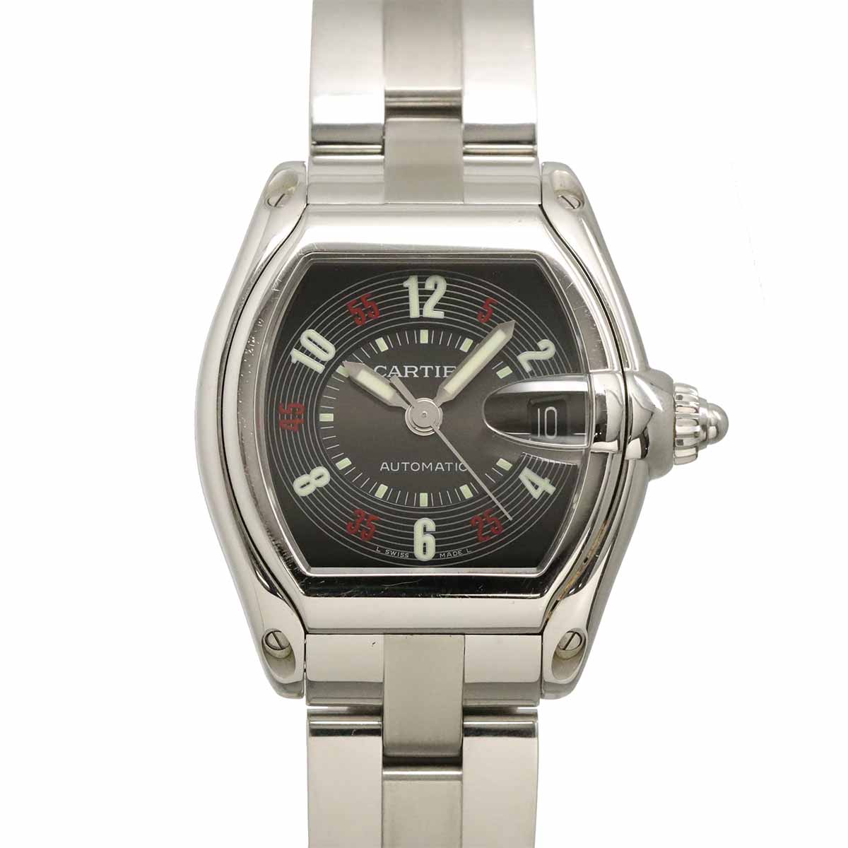 Roadster LM W62002V3 Date Automatic Black Red Dial Mens Watch