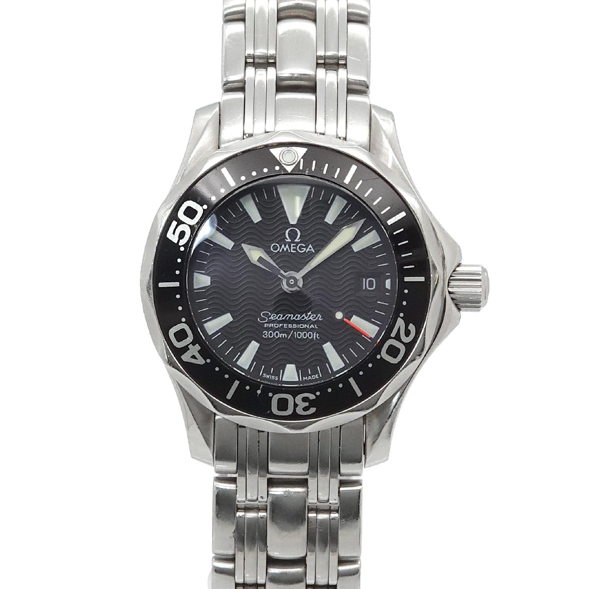 Seamaster 300m 2284 50 Date Quartz Black Dial Ladies Watch