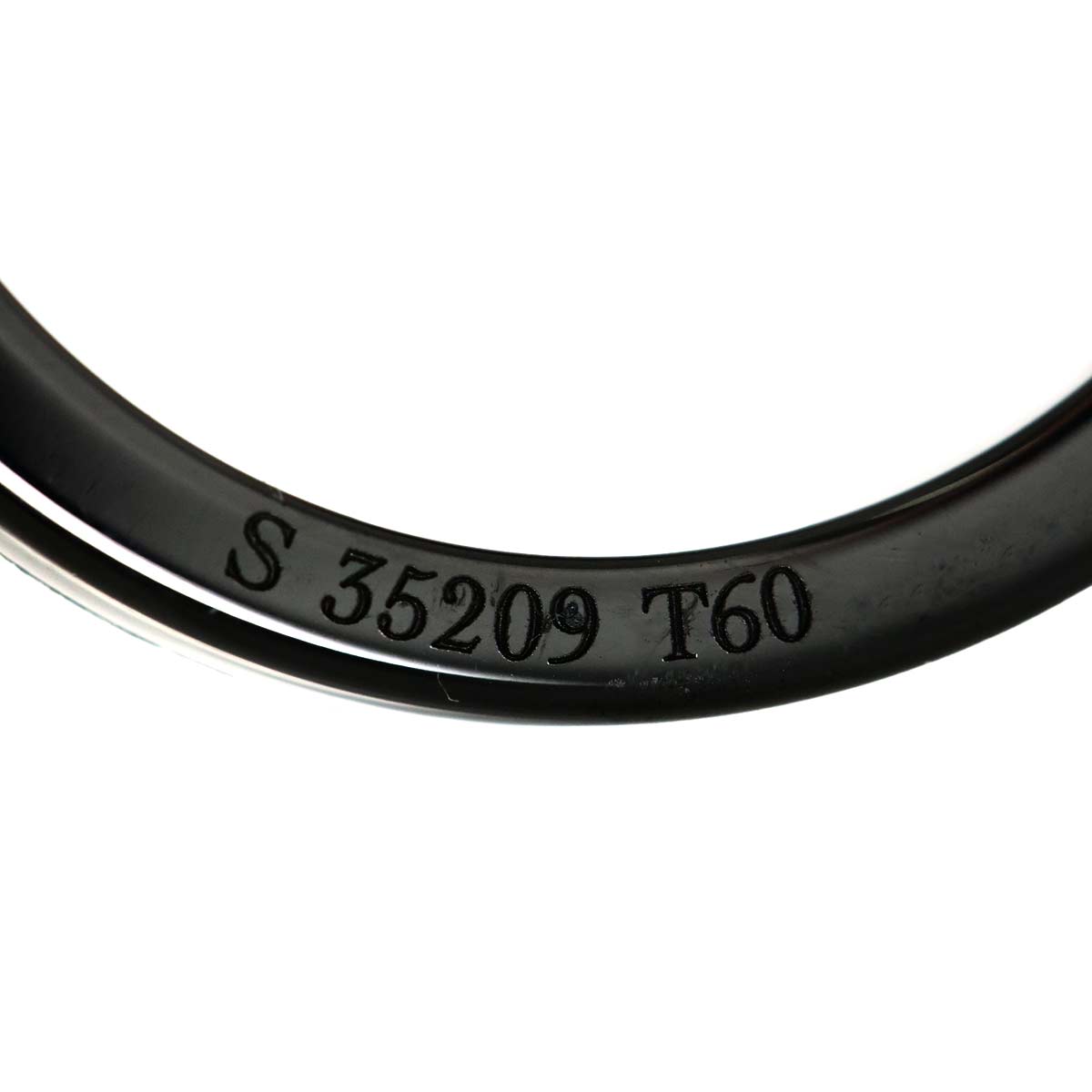 ULTRA Ring Black Ceramic 18K WG 750 Size60 8.75(US)