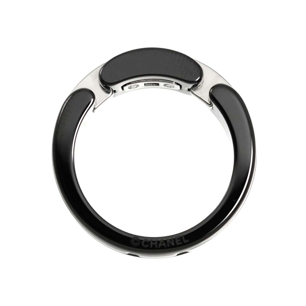 ULTRA Ring Black Ceramic 18K WG 750 Size60 8.75(US)