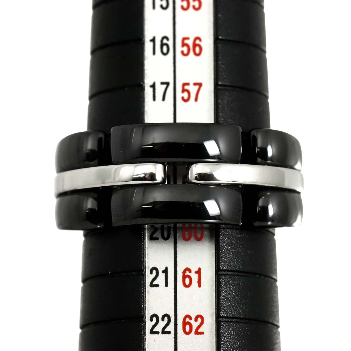 ULTRA Ring Black Ceramic 18K WG 750 Size60 8.75(US)