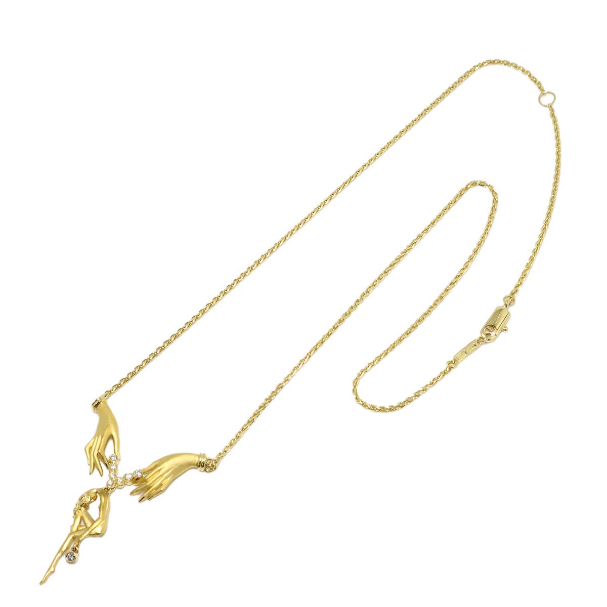 Diamond Necklace 18K YG 750