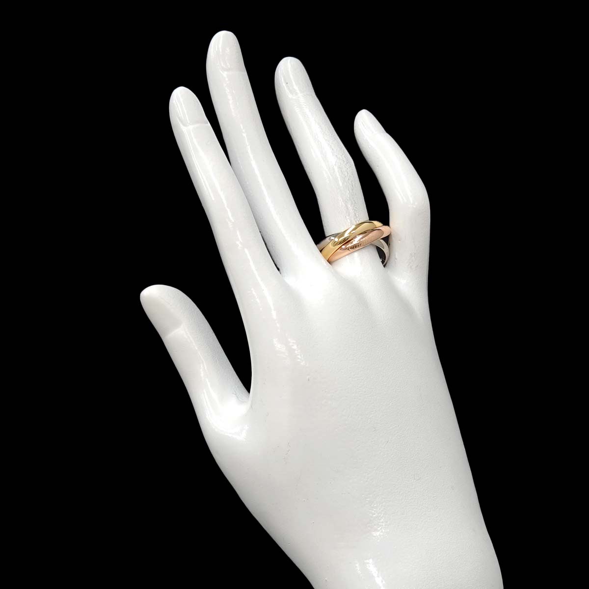 Trinity MM Ring 18K YG WG PG 750 Size57 7.75-8(US)