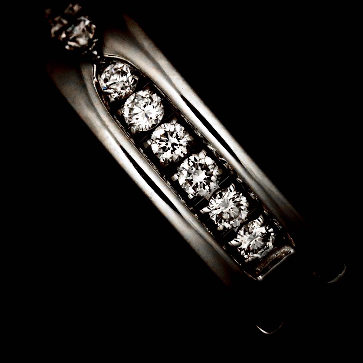 B-ZERO1 Diamond Earrings Pierced 18K White Gold 750
