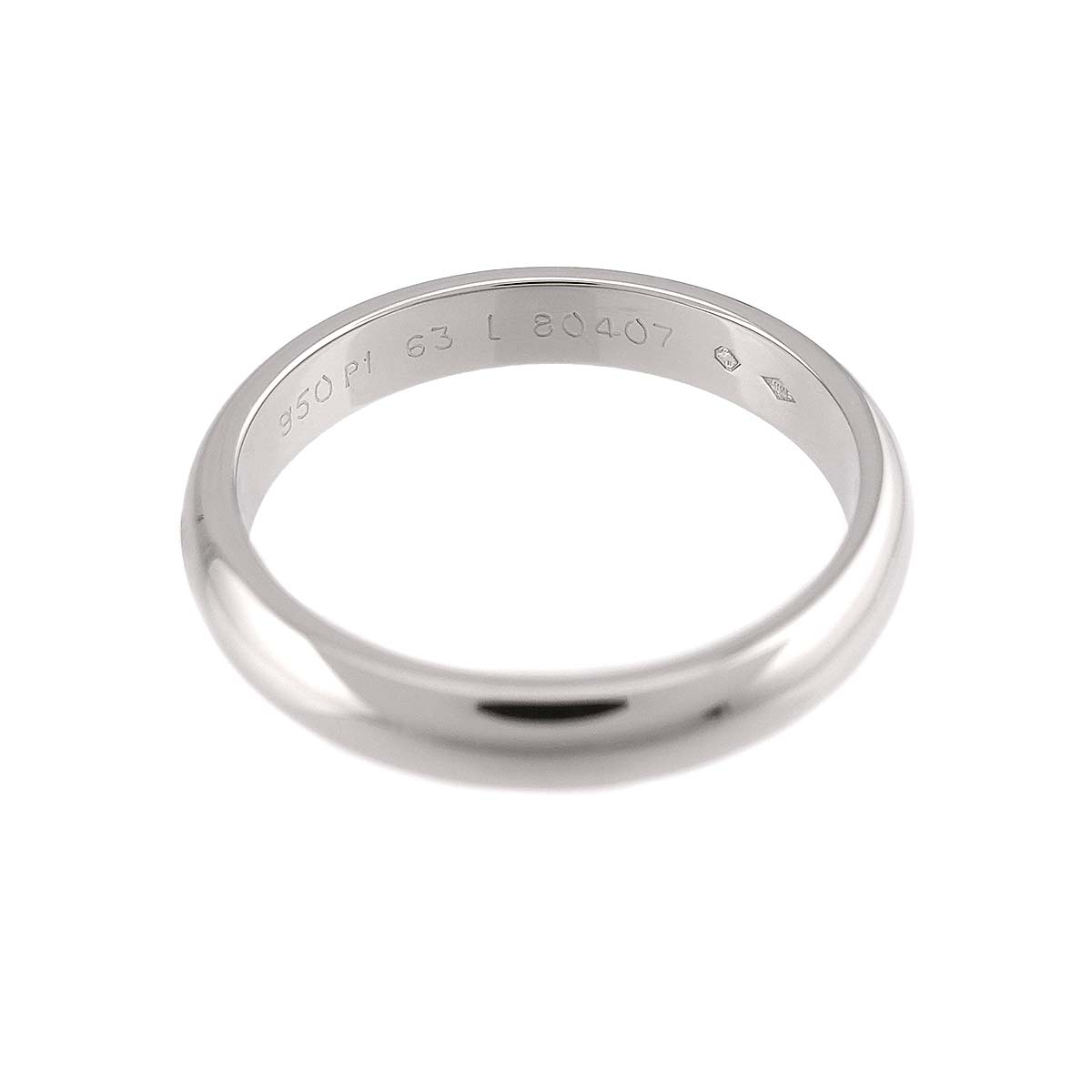 1895 Classic Band Ring Platinum Size63 10-10.25(US)