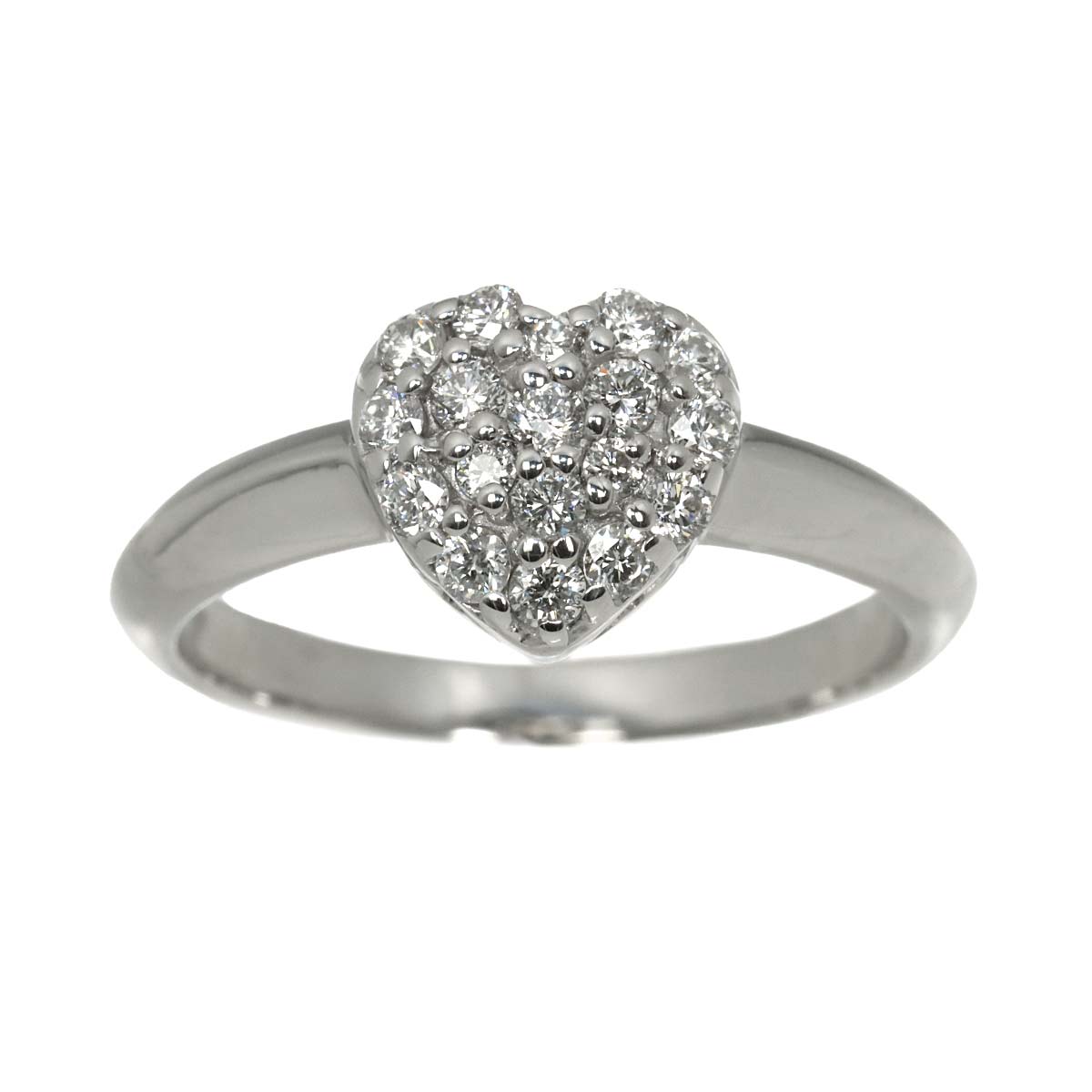 Diamond 0.30ct Ring 18K WG 750 Size5.25(US)