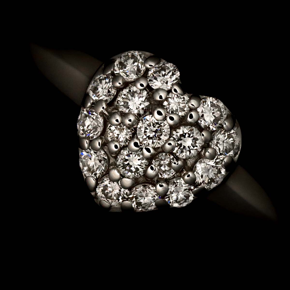 Diamond 0.30ct Ring 18K WG 750 Size5.25(US)