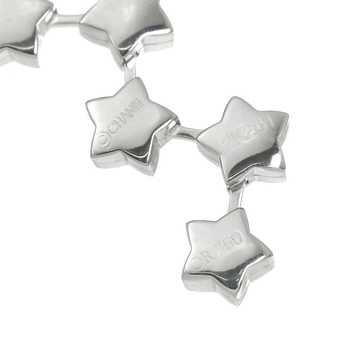 Comet Diamond Necklace 18K White Gold 750