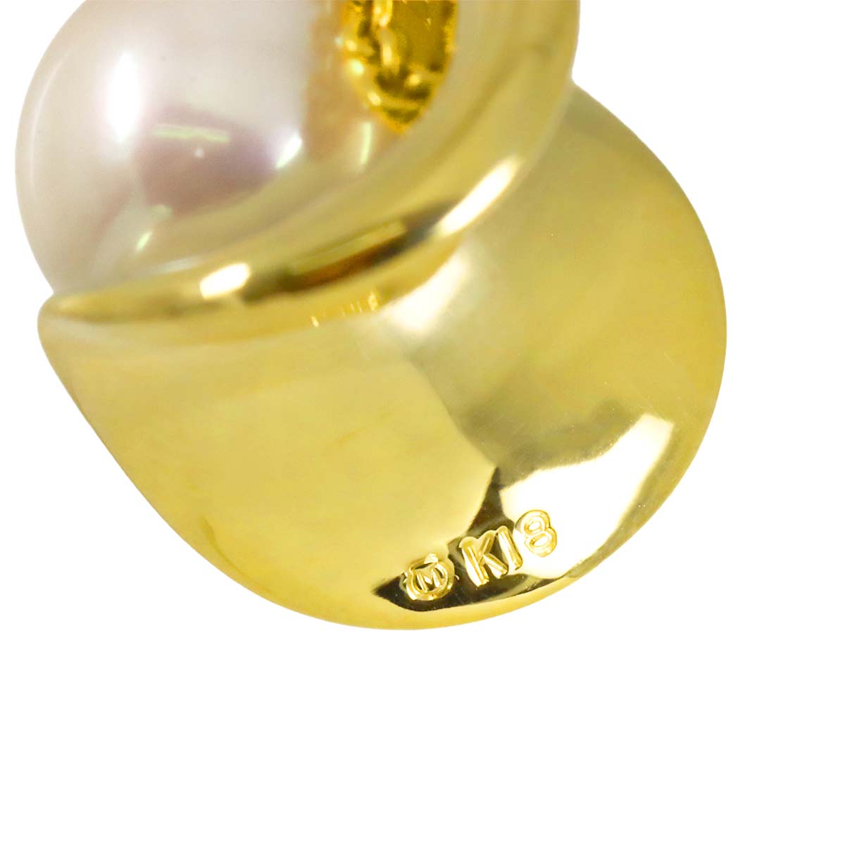 Akoya Pearl 7.8mm Necklace 18K YG 750