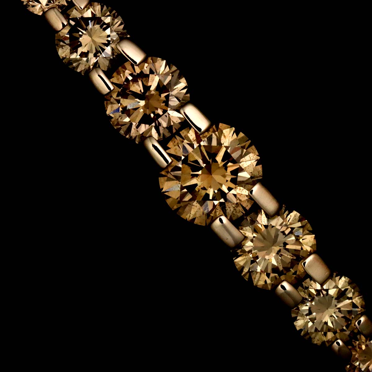 Brown Diamond 1.00ct Necklace 18K Brown Gold 750