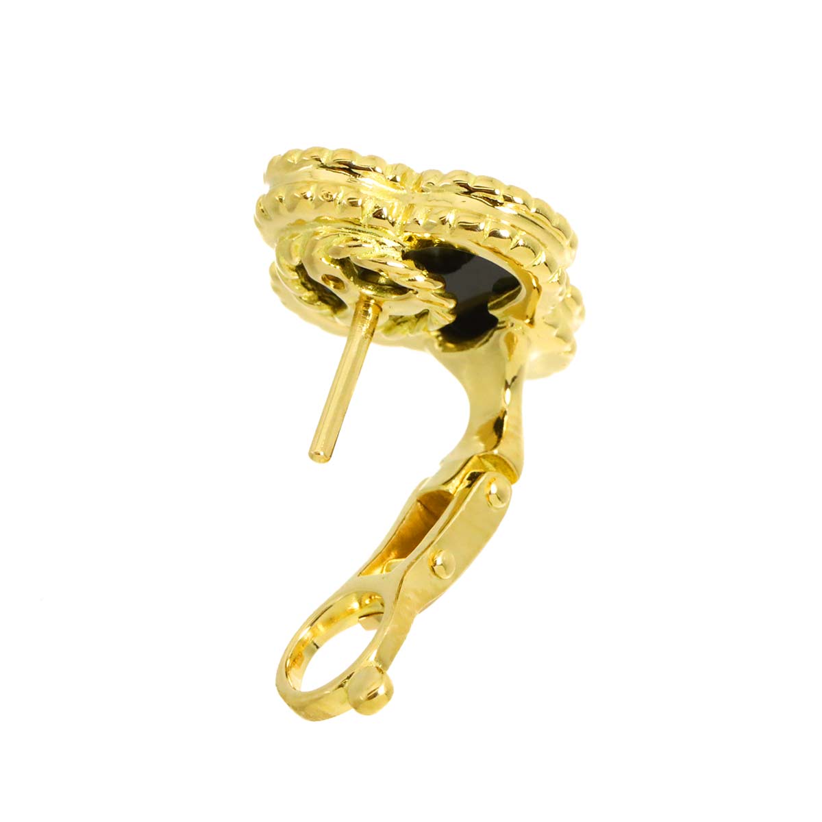 Vintage Alhambra Onyx Earring 18K YG One Piece only