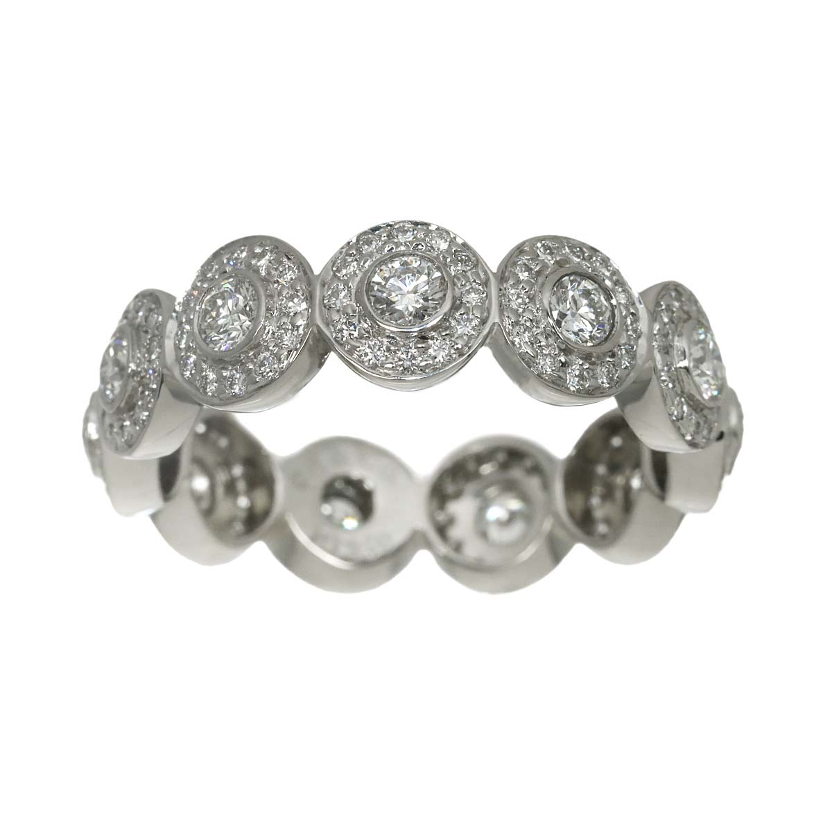 Diamond Ring Pt Platinum size7.25-7.5(US)