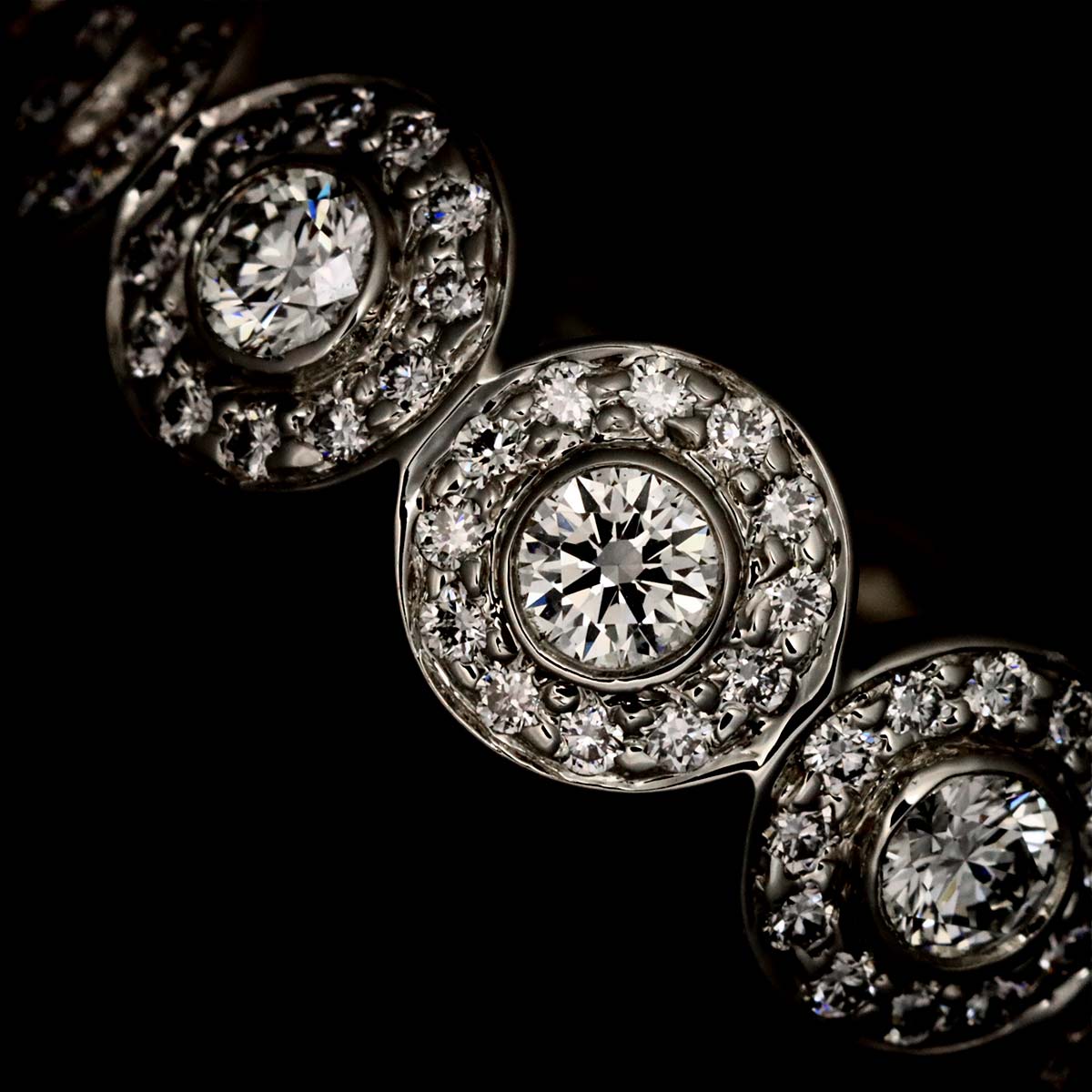 Diamond Ring Pt Platinum size7.25-7.5(US)