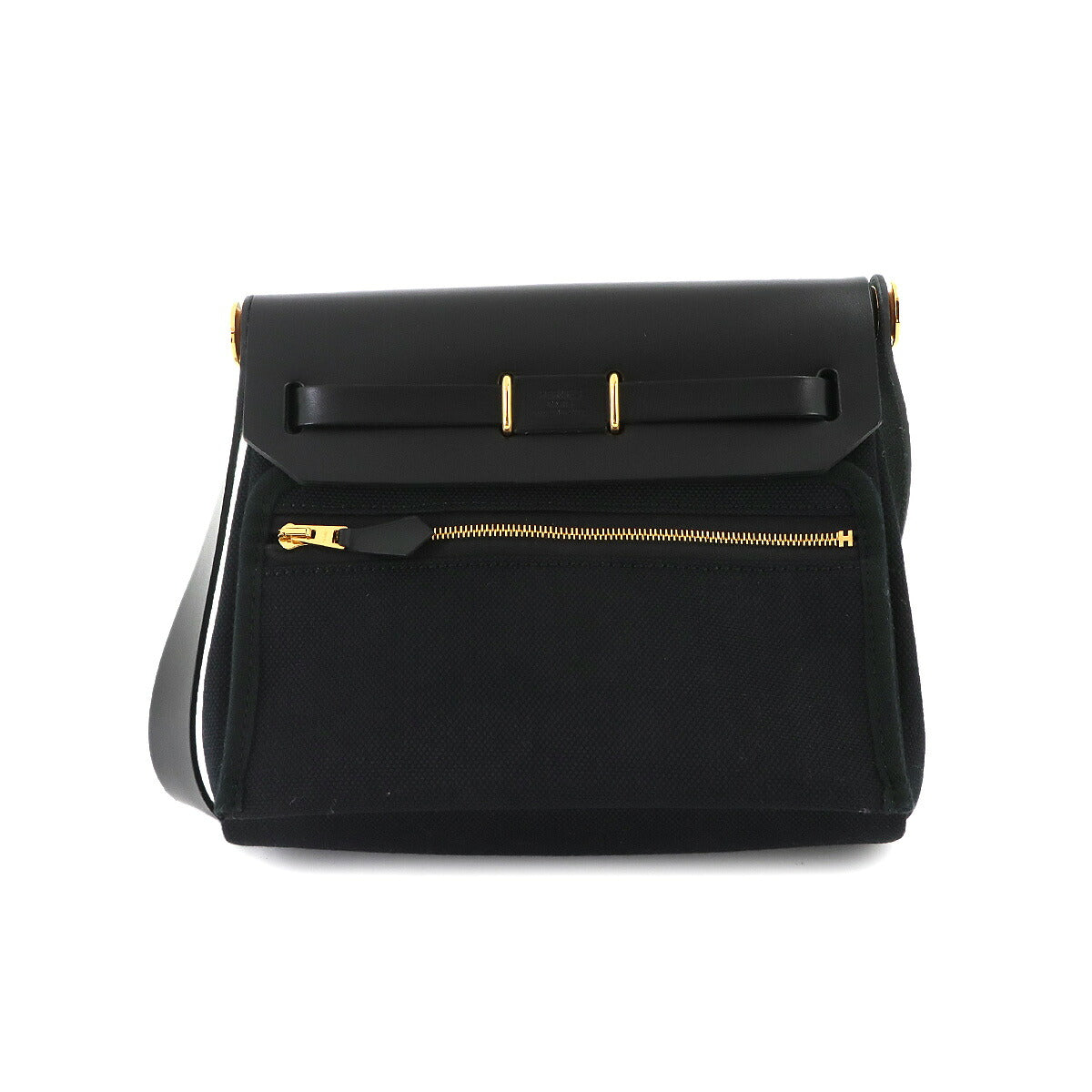Her Bag Zip 20 Shoulder Bag Toile Militaire Vash Hunter Black
