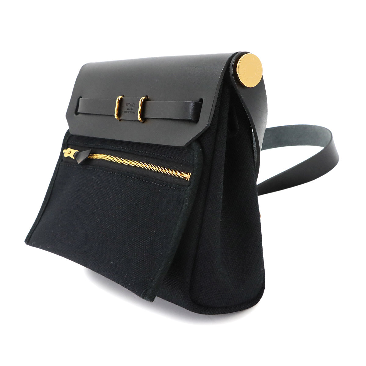 Her Bag Zip 20 Shoulder Bag Toile Militaire Vash Hunter Black