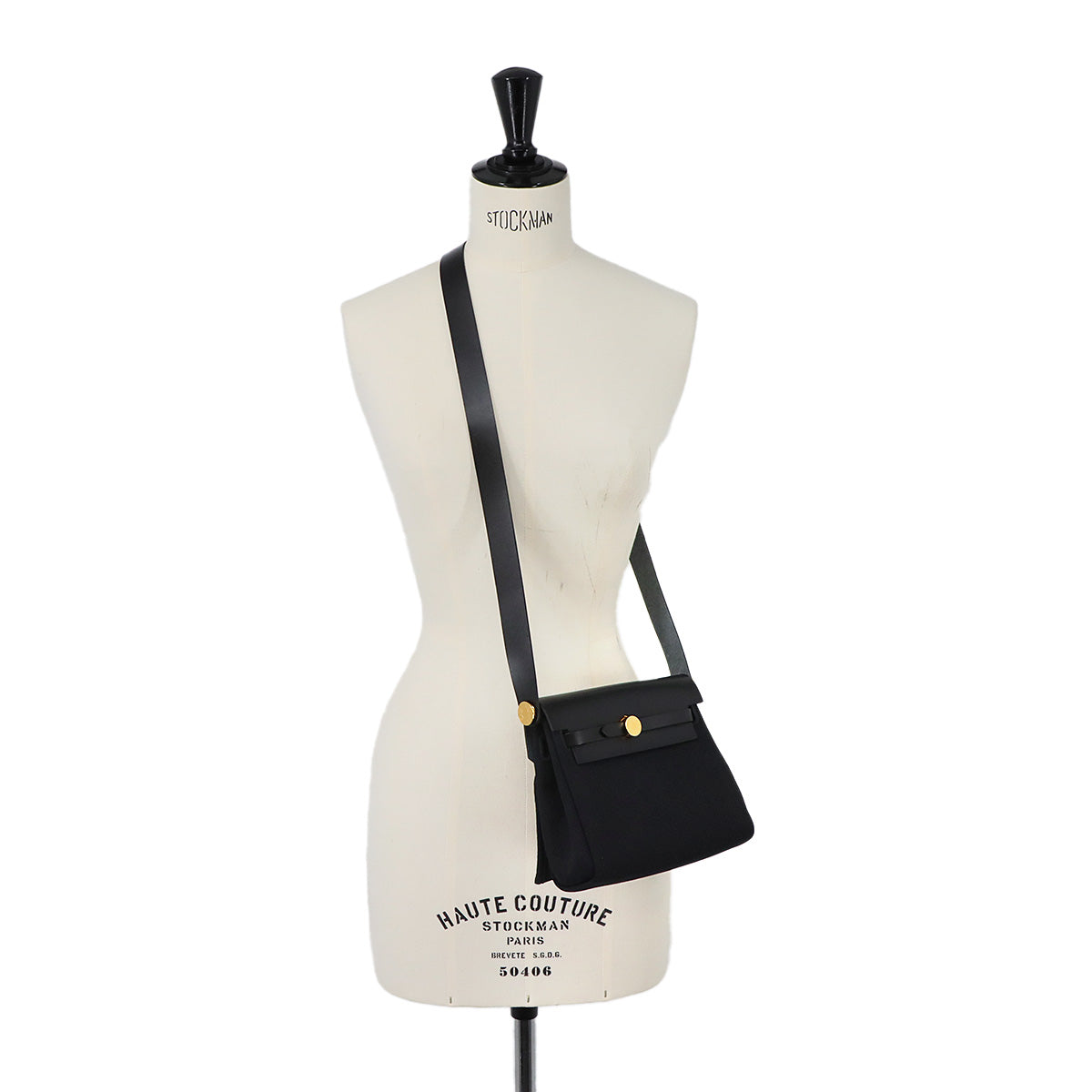 Her Bag Zip 20 Shoulder Bag Toile Militaire Vash Hunter Black
