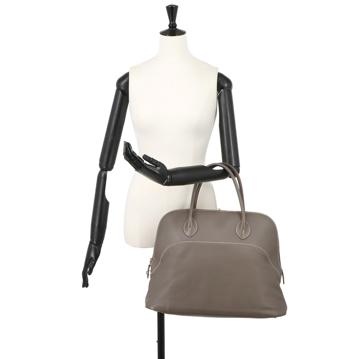 Bolide Relax 40 Hand Bag Veau Sikkim Etain Purse