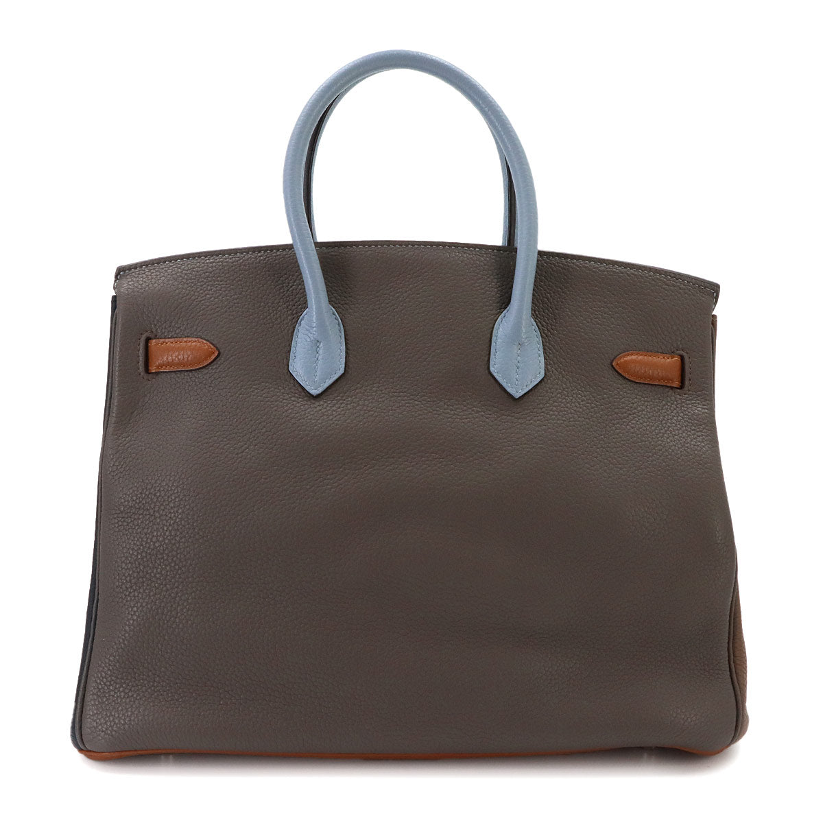 Birkin 35 Arlequin Taurillon Clemence Ultra Violet Hand Bag