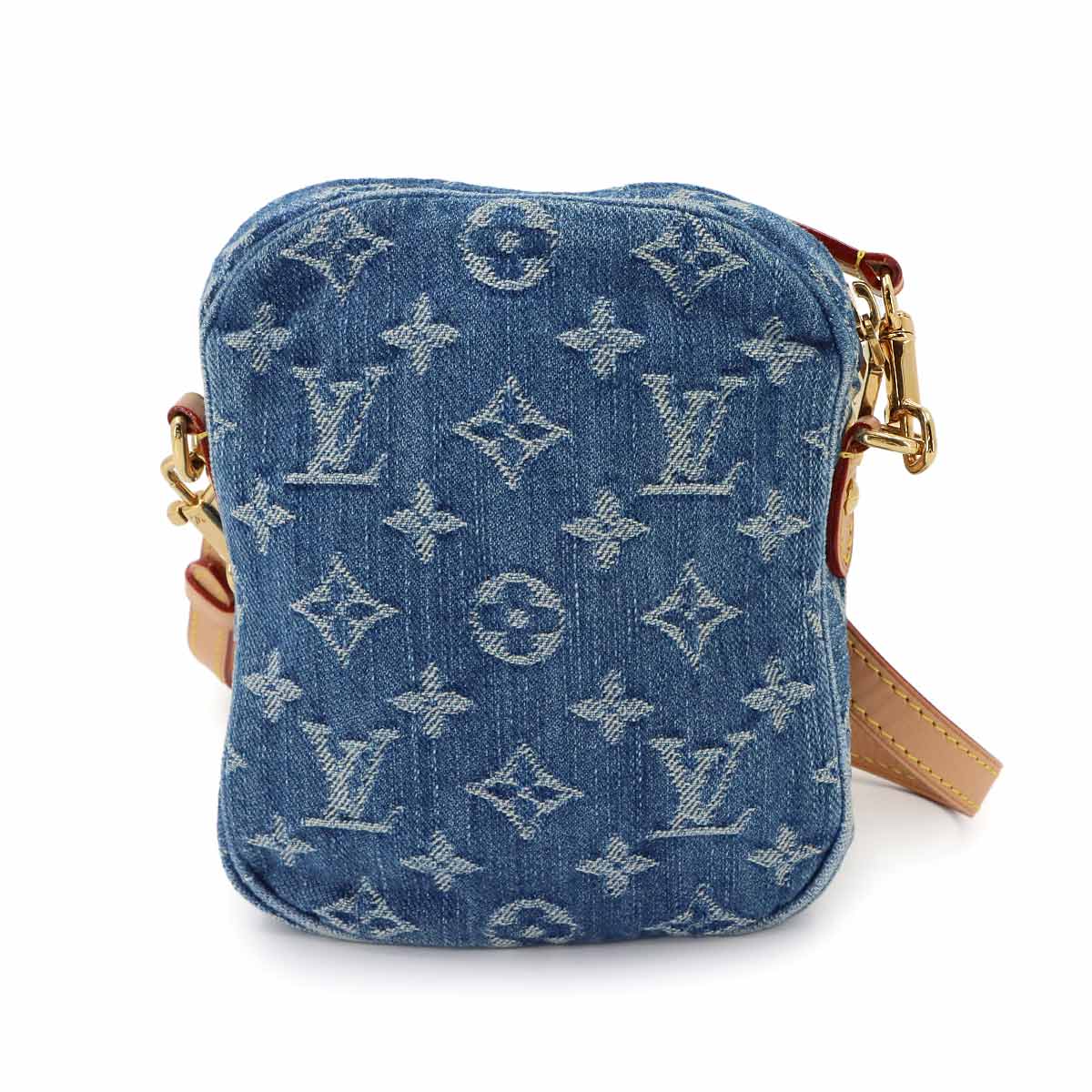 LV Remix Monogram Denim Fairfax Pochette Shoulder Bag