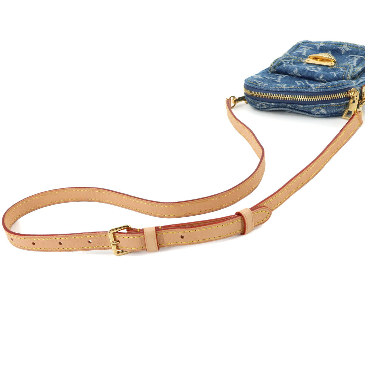 LV Remix Monogram Denim Fairfax Pochette Shoulder Bag