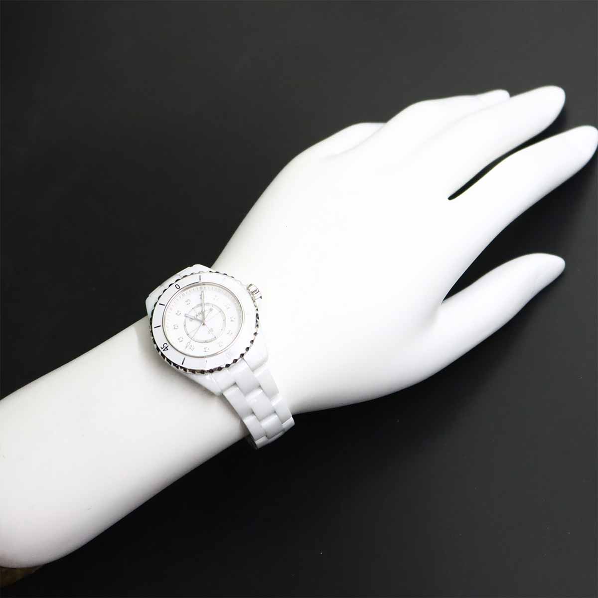 J12 33mm H5704 12P Diamond Ceramic Quartz Ladies Watch