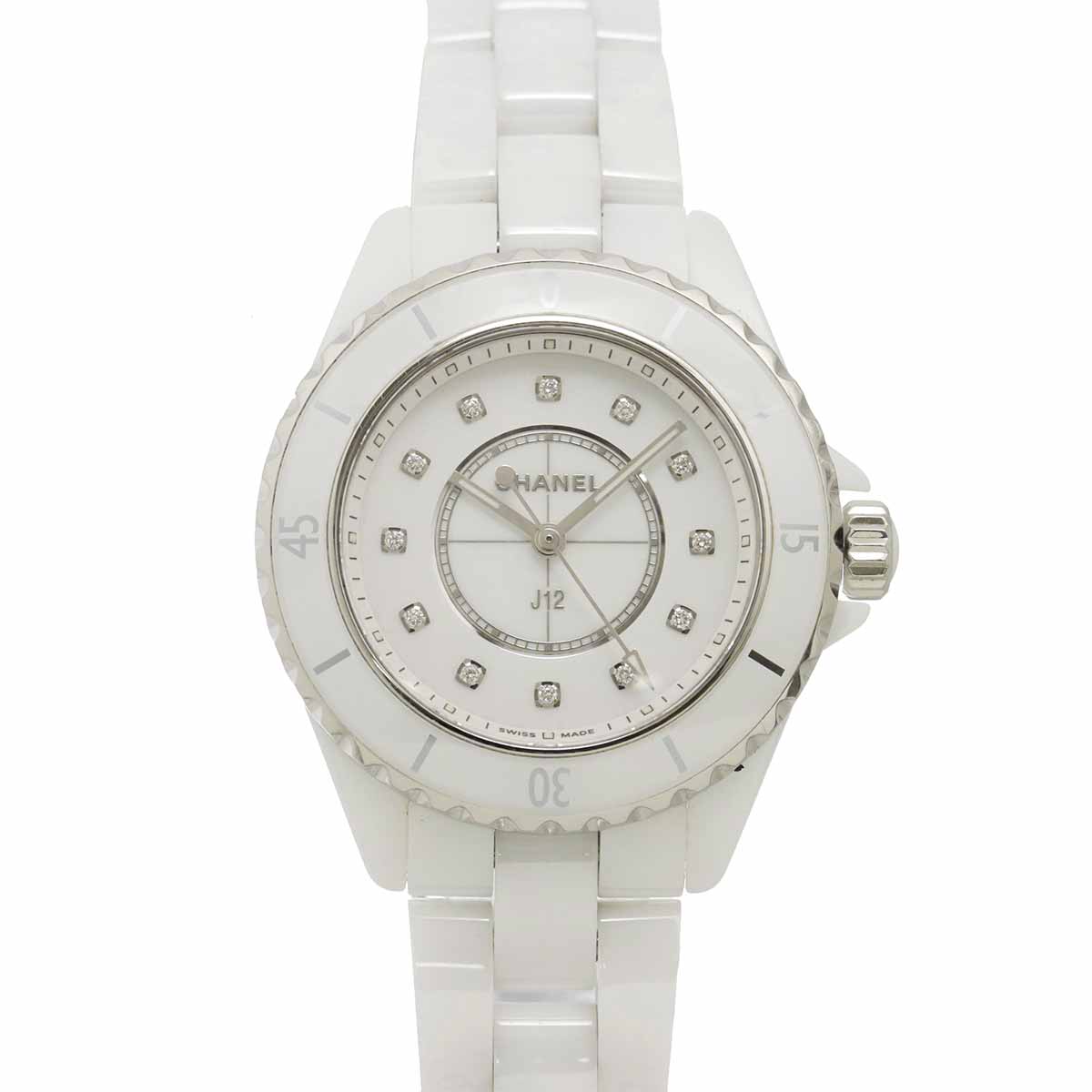 J12 33mm H5704 12P Diamond Ceramic Quartz Ladies Watch