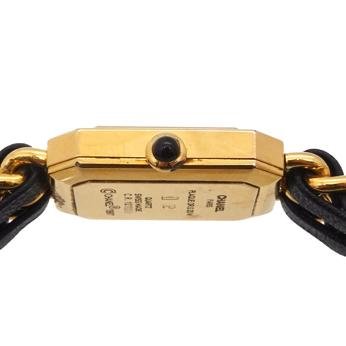 Premiere Size L H0001 Vintage Quartz Black Dial Ladies Watch
