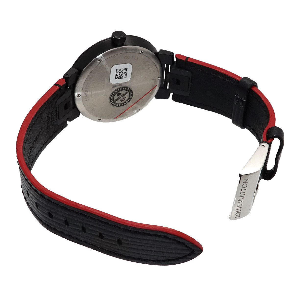 Tambour Slim Rainbow Q113 Quartz Black Dial Mens