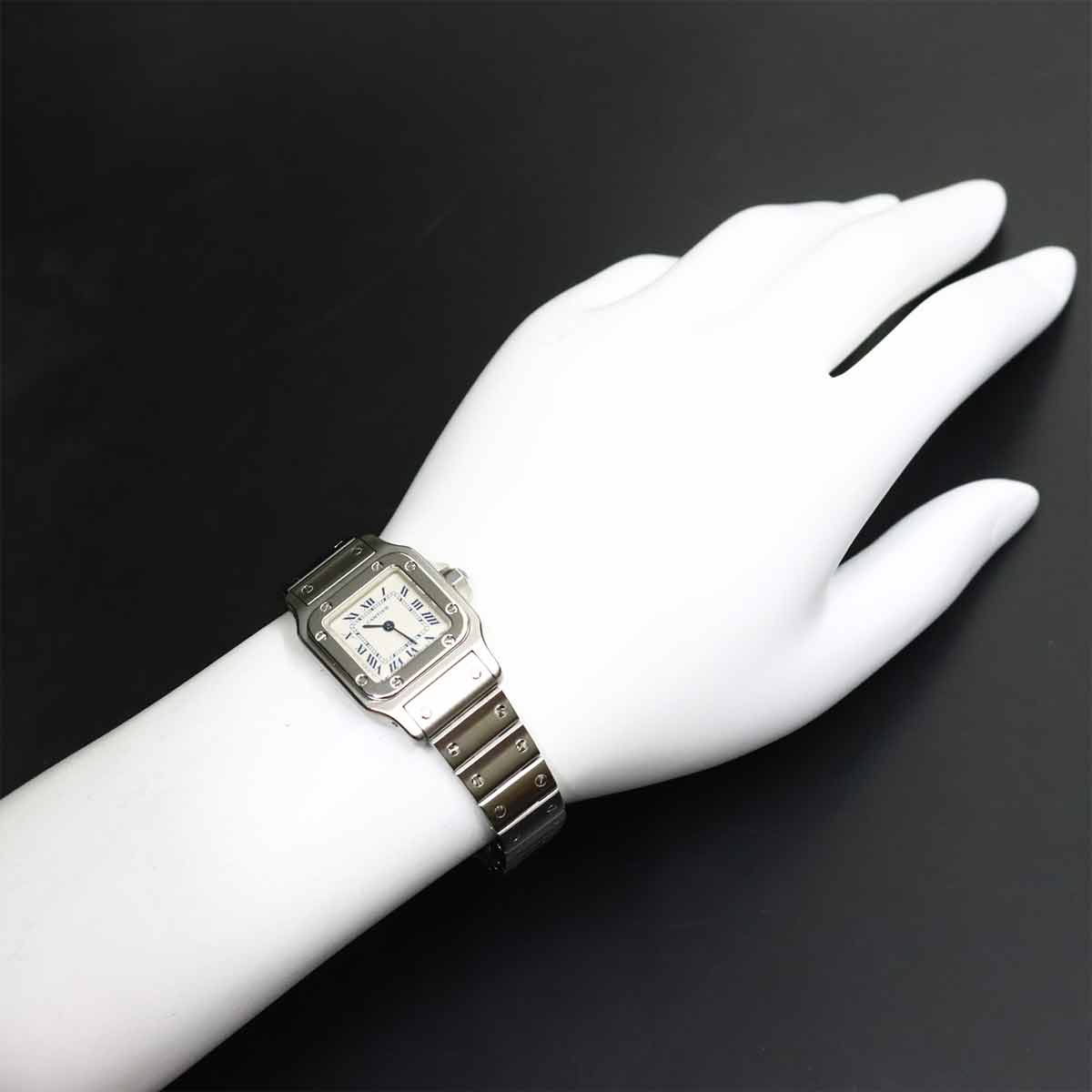 Santos Galbee SM W20017D6 Quartz Cream Dial Ladies Watch