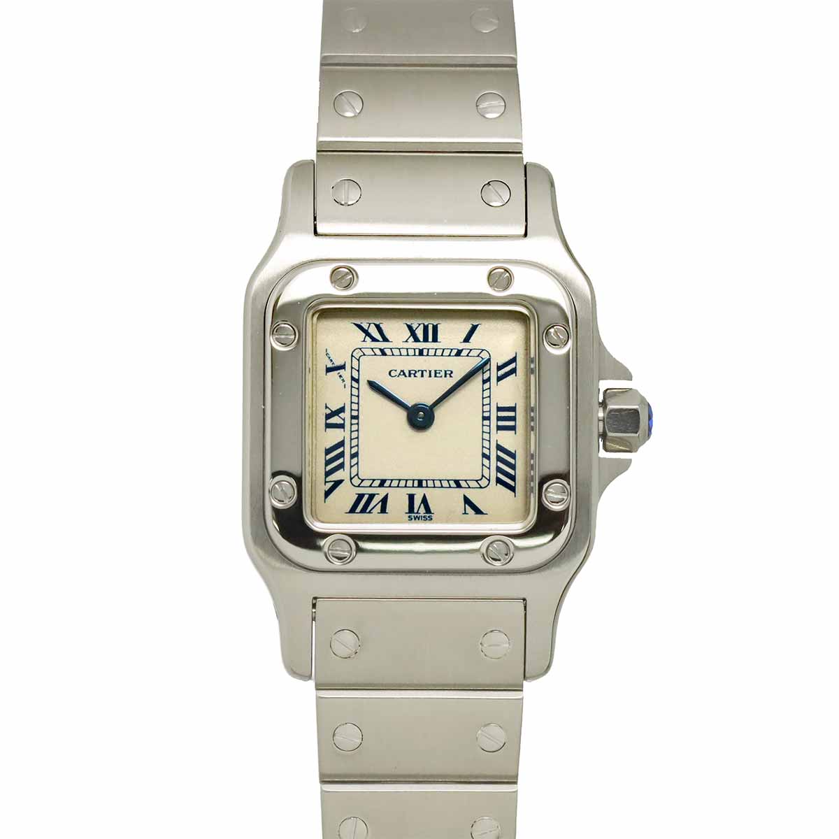 Santos Galbee SM W20017D6 Quartz Cream Dial Ladies Watch