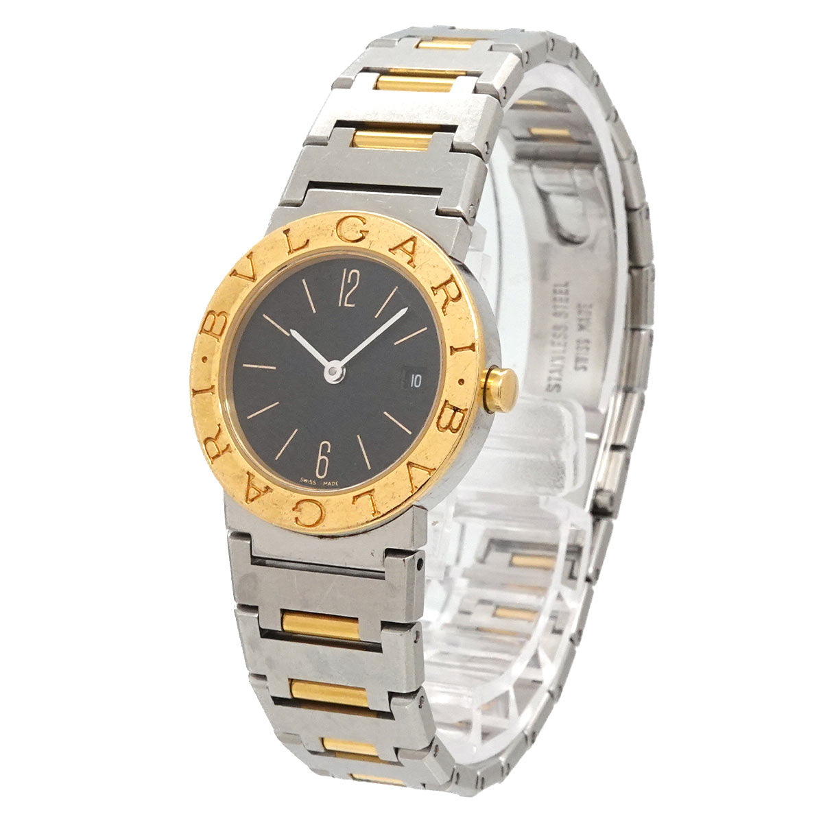 BVLGARIBVLGARI BB26SG Two Tones 750 YG Silver Dial Ladies