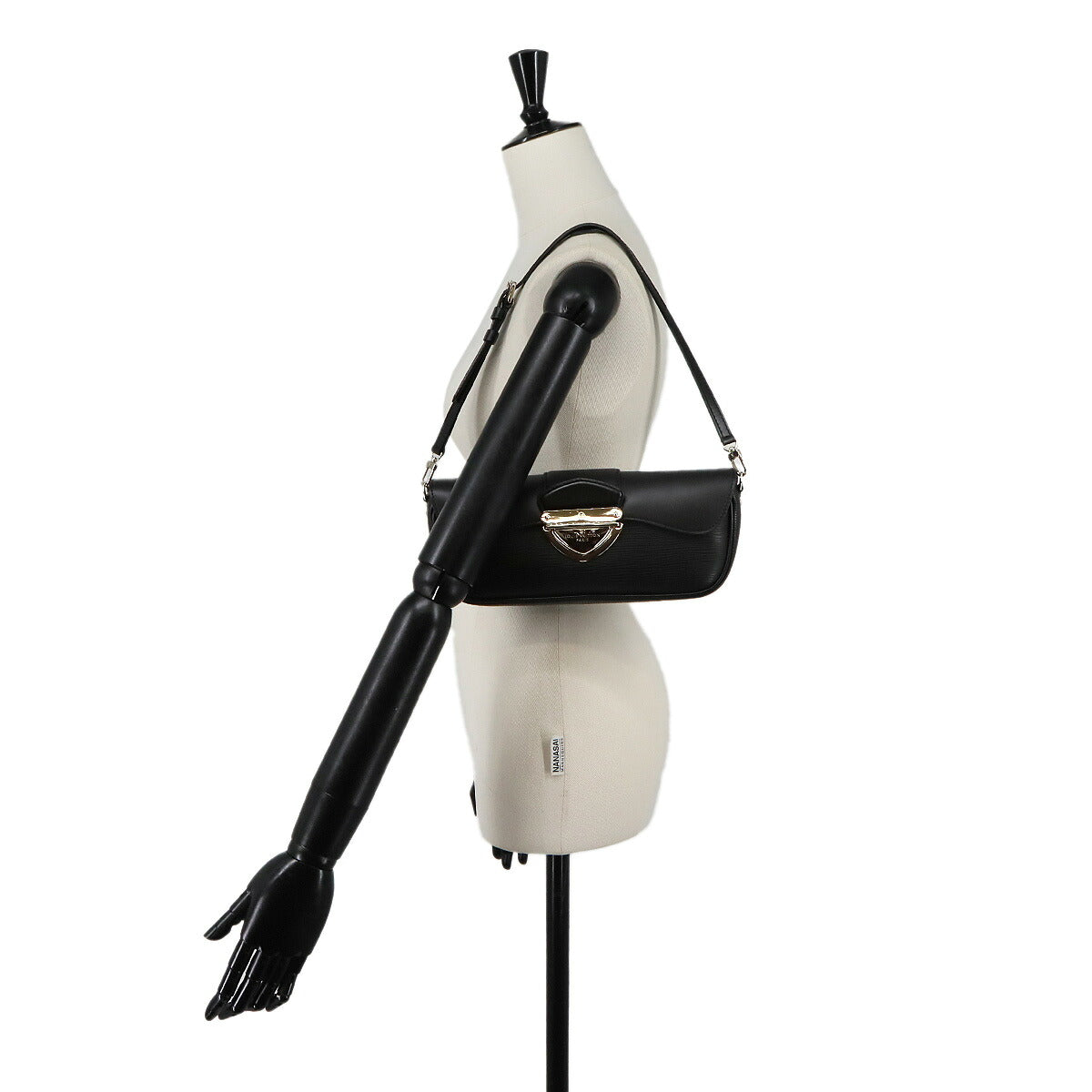 Epi Pochette Montaigne Shoulder Bag Leather Noir M59292