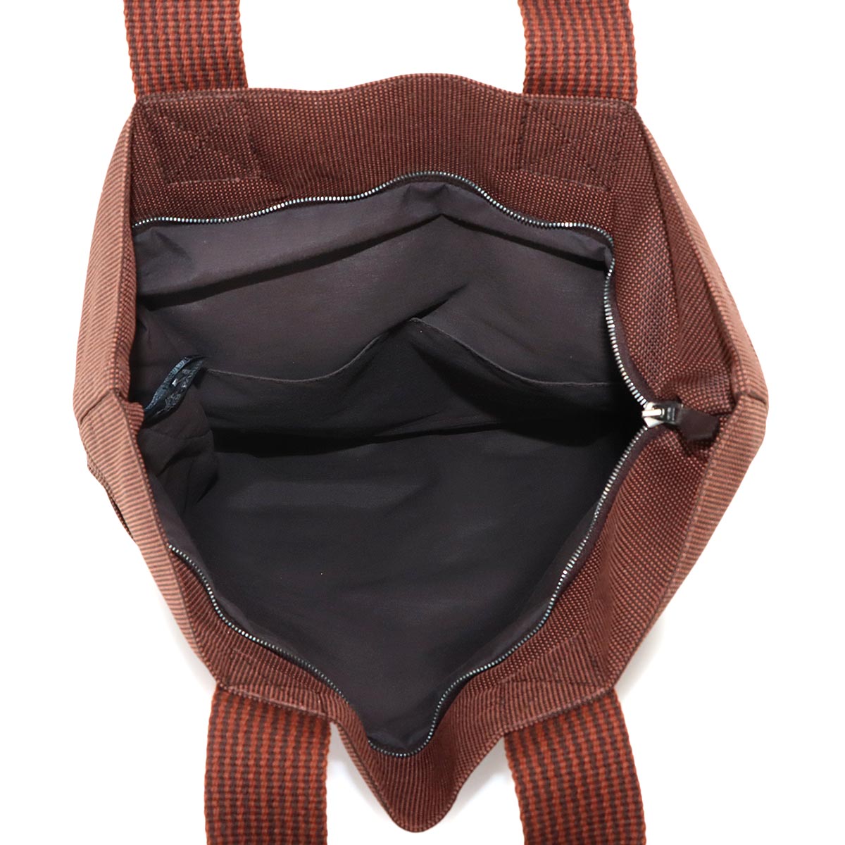 Herline Cabas Tote Bag Canvas Brown Purse
