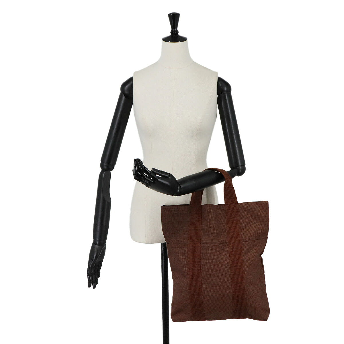 Herline Cabas Tote Bag Canvas Brown Purse