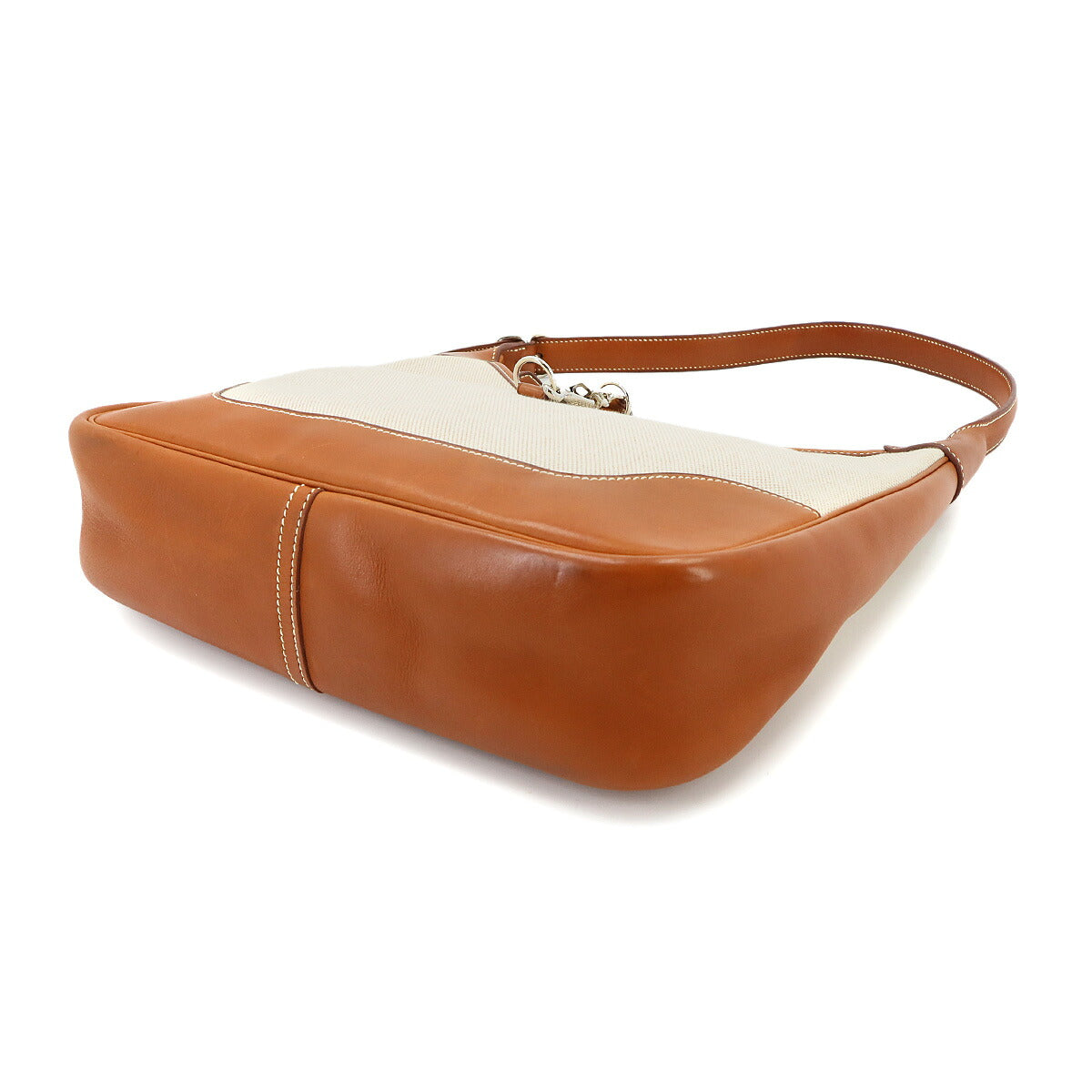 Trim 31 Shoulder Bag Toile H Veau Barenia Ecru Fauve Purse