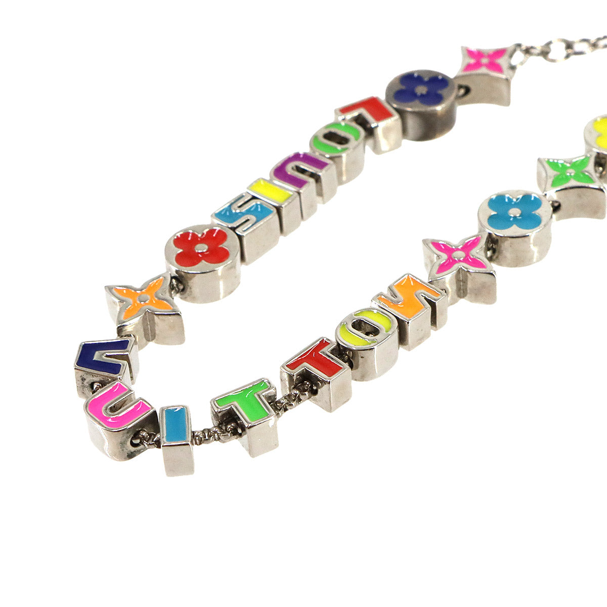 Monogram Party Bracelet Silver Multicolor MP3282