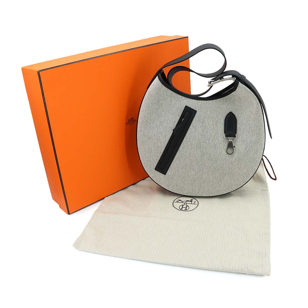 Arcon Shoulder Bag Toile H Swift Black Purse