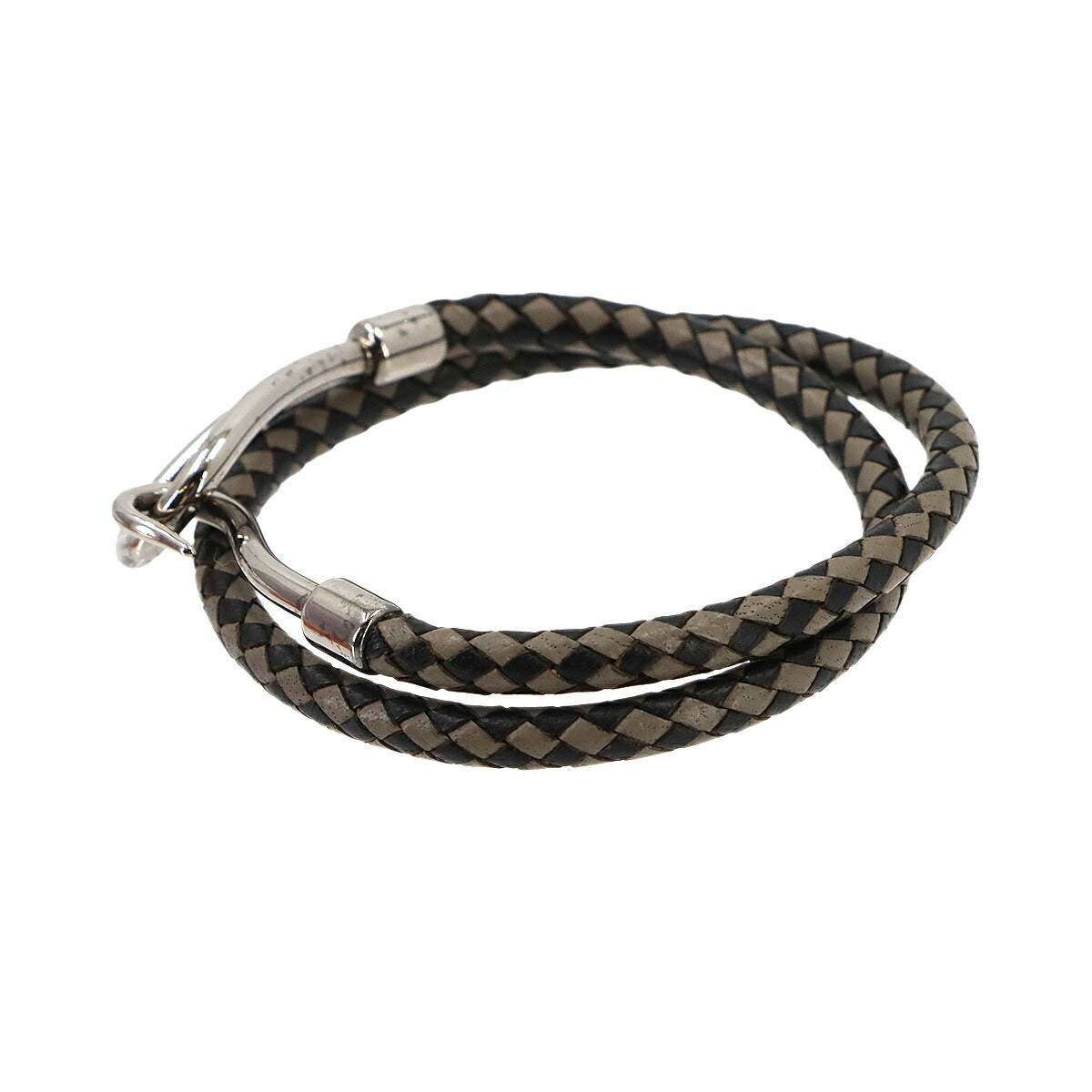 Jumbo Bracelet Leather Black Beige Accessories