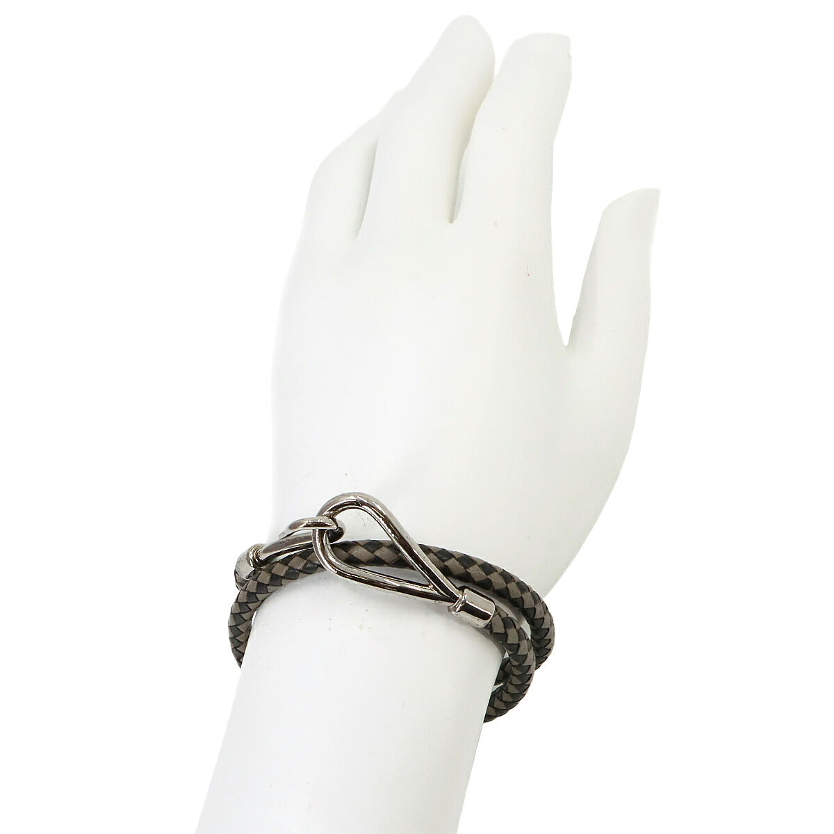 Jumbo Bracelet Leather Black Beige Accessories