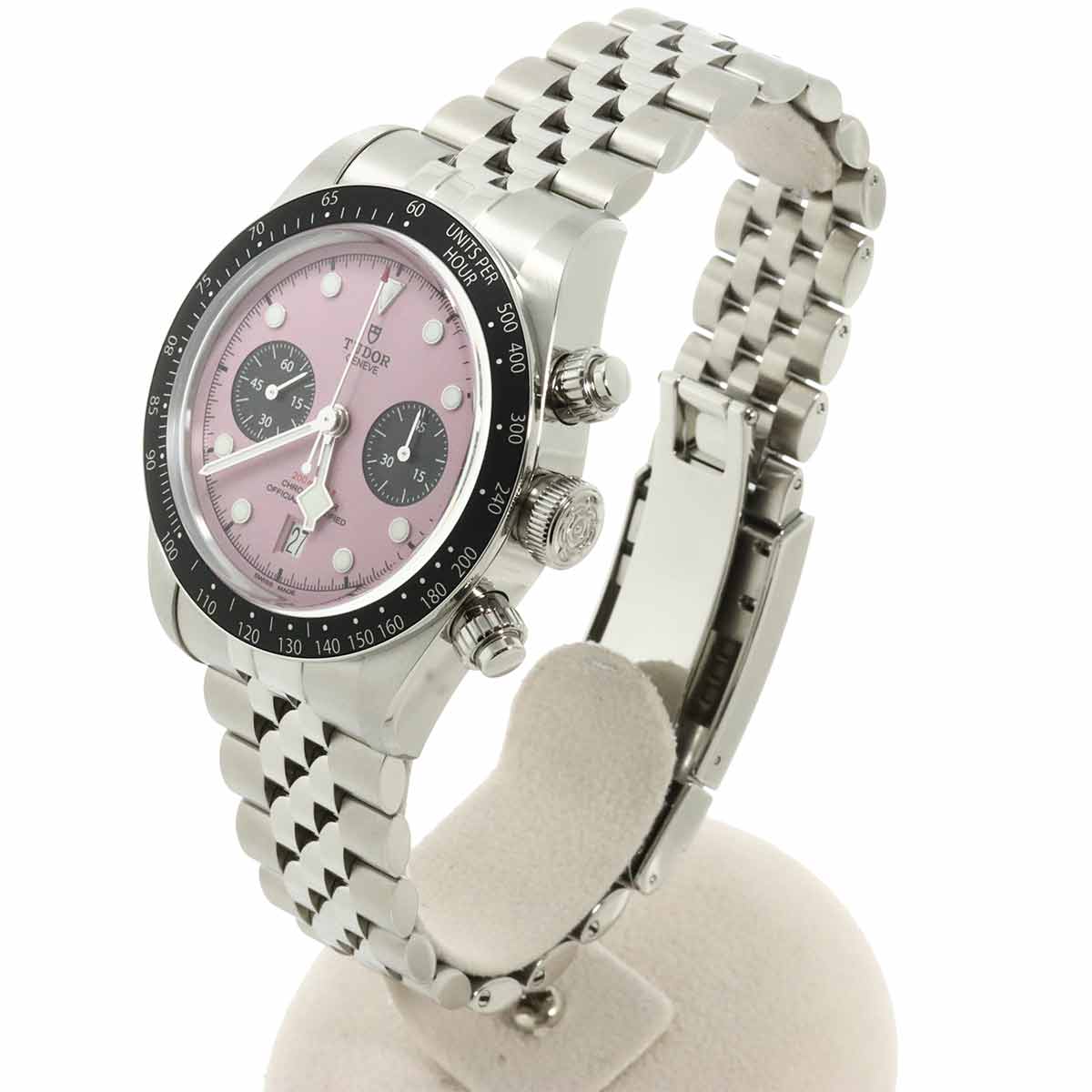 Black Bay Chronograph 79360N Automatic Pink Dial Mens Watch