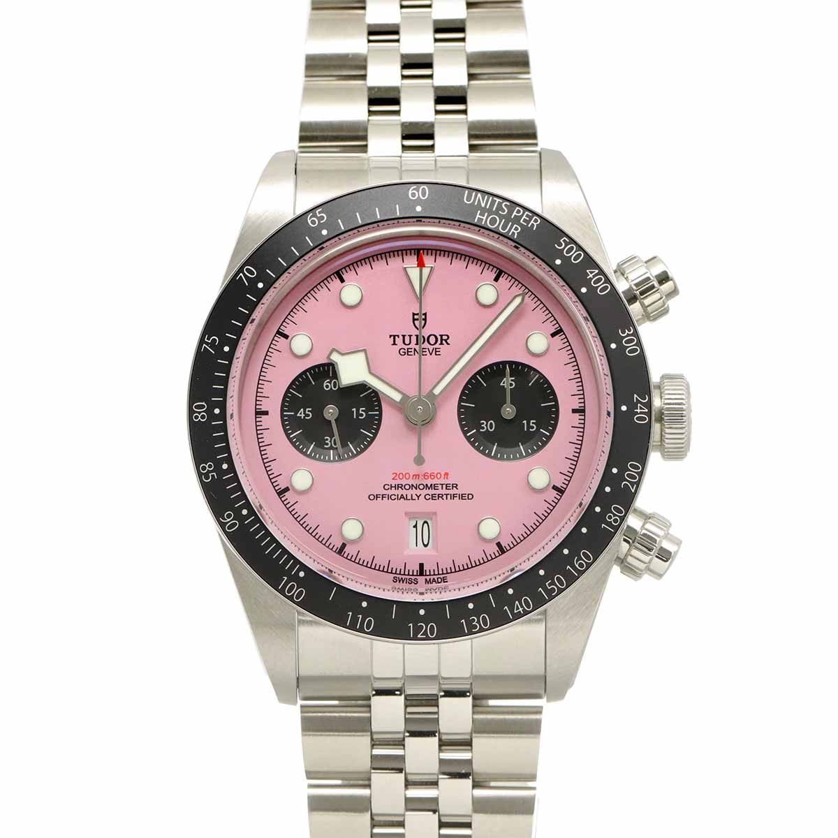 Black Bay Chronograph 79360N Automatic Pink Dial Mens Watch