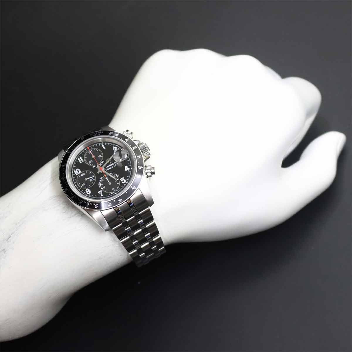 Chrono Time Tiger 79260 Chronograph Date Automatic Brack Dial