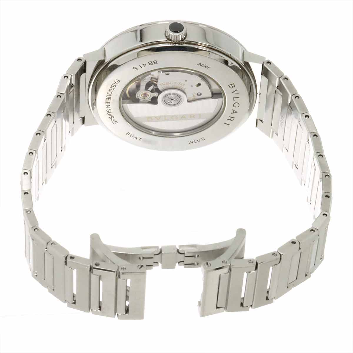 BVLGARIBVLGARI BB41S Automatic Date Blue Dial Mens Watch