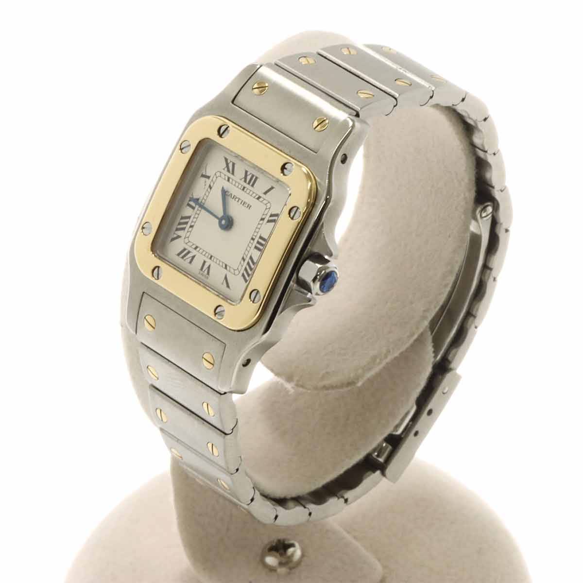 Santos Galbee W20012C4 750 YG Cream Dial Ladies Watch
