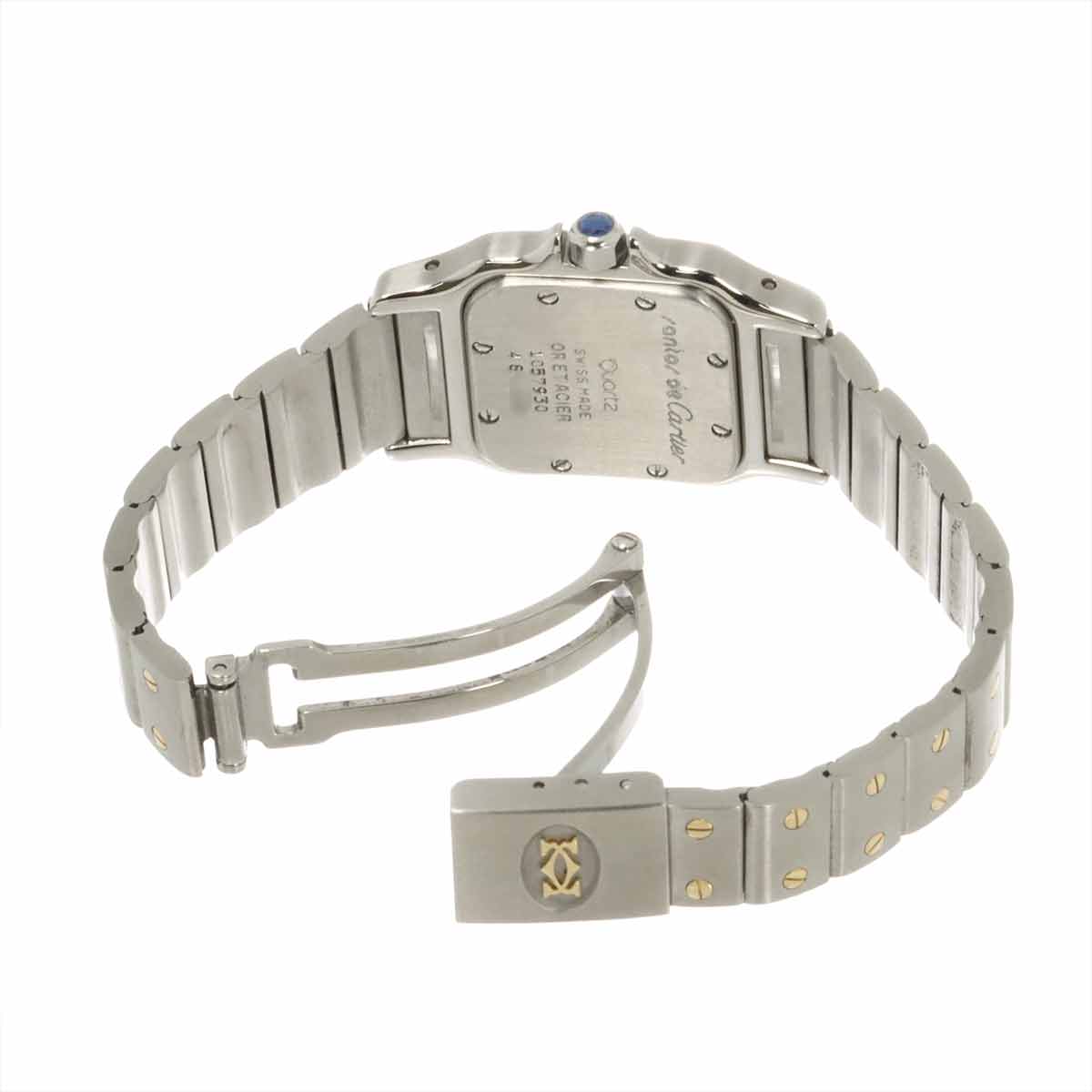 Santos Galbee W20012C4 750 YG Cream Dial Ladies Watch